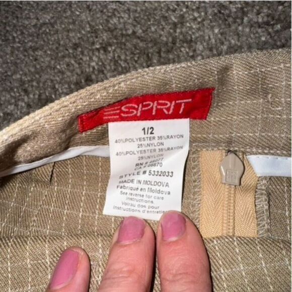 Vintage Esprit Plaid Mini Skirt Size 1/2 - Picture 2 of 5